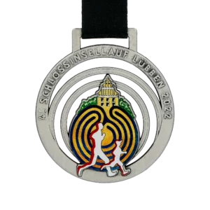 Custom made medal for Lübben Schlossinsellauf