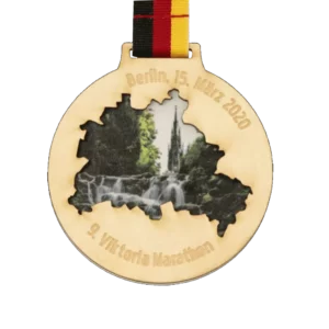 Custom made medal for 9. Viktoria Marathon