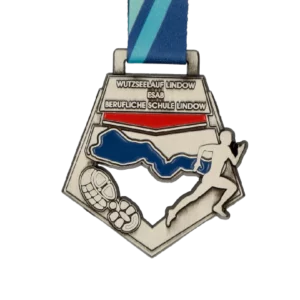 Custom made medal for Wutzseelauf Lindow