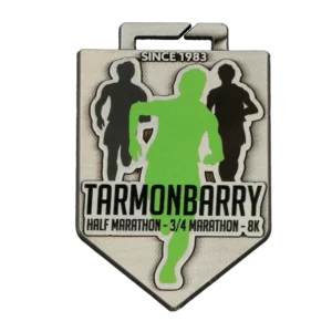 Custom made medal for Tarmonbarry Half Marathon