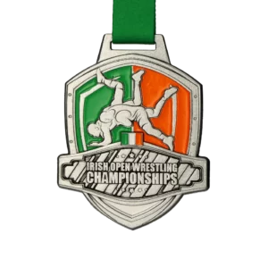Custom made medal for Irish Wrestling Championships