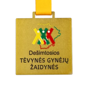 Custom made medal for Jeux des Défenseurs 10